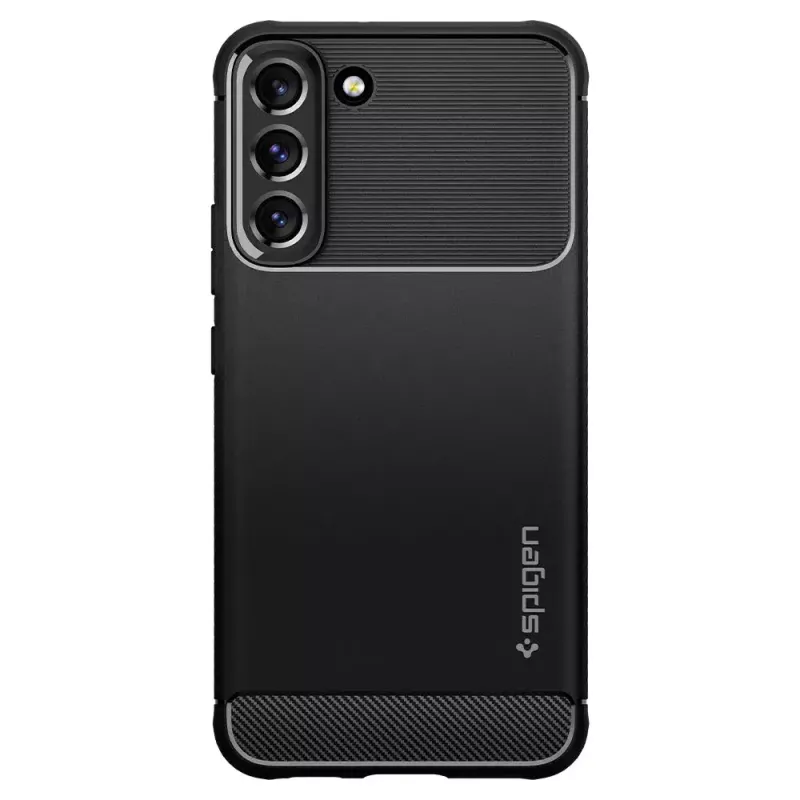 Spigen Rugged Armor Custodia per cellulare nero Galaxy S22 6,1 pollici