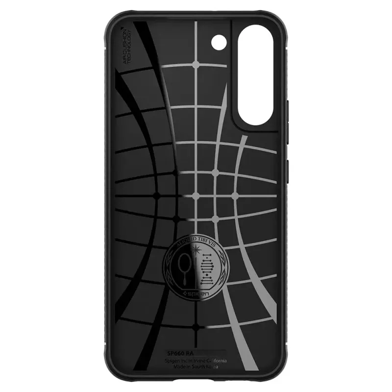 Spigen Rugged Armor Custodia per cellulare nero Galaxy S22 6,1 pollici