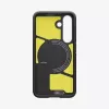 Custodia Spigen Galaxy S25 Tough Armor AI nero Cover con supporto da tavolo