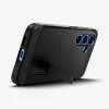 Custodia Spigen Galaxy S25 Tough Armor AI nero Cover con supporto da tavolo