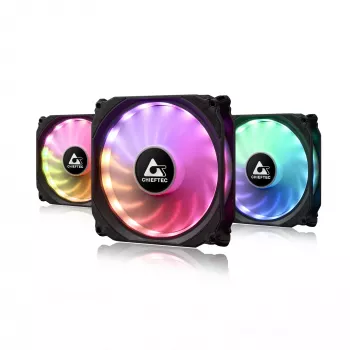 Chieftec CF-3012-RGB sistema di raffreddamento per computer ventola case 12 cm nero