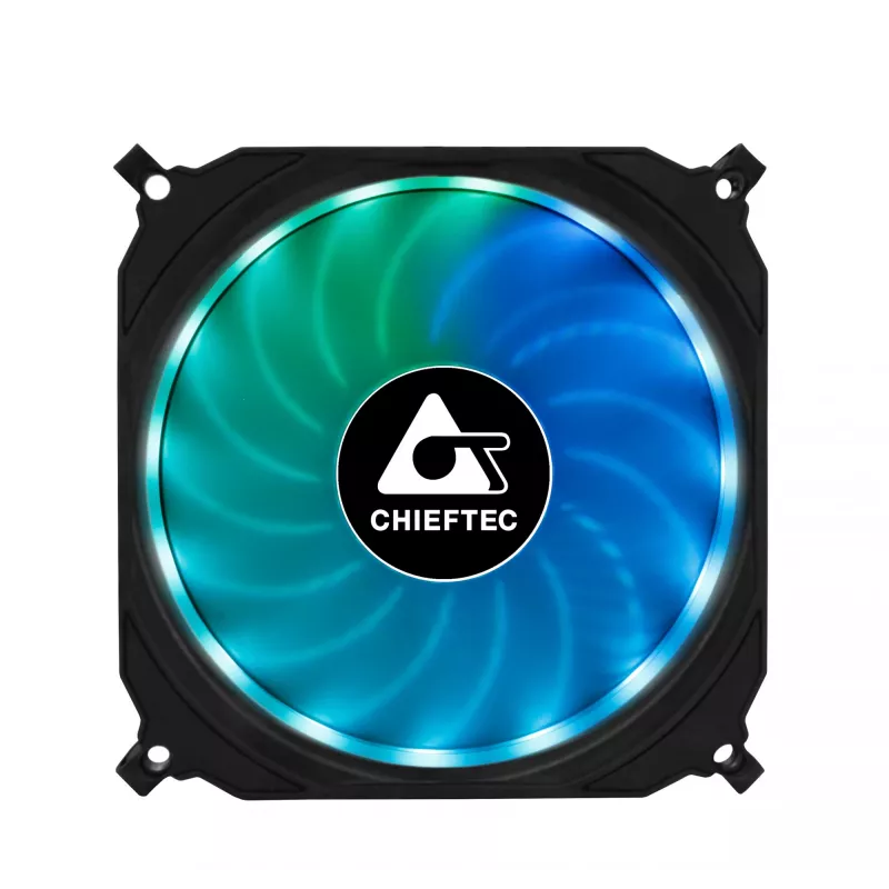 Chieftec CF-3012-RGB sistema di raffreddamento per computer ventola case 12 cm nero