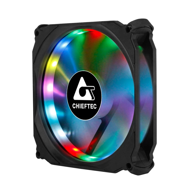 Chieftec CF-1225RGB sistema di raffreddamento per computer ventola case 12 cm nero