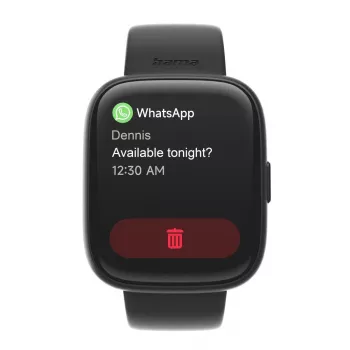Smartwatch HAMA 4000 square nero — HAMA 4000 square, smartwatch nero