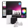 Philips Hue White and Colour Ambience Starterkit: 3 lampadine GU10 + interruttore dimmer + Bridge Pro