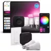 Philips Hue White and colour ambience Starterkit: 2 lampade smart E27 + interruttore dimmer + Bridge Pro