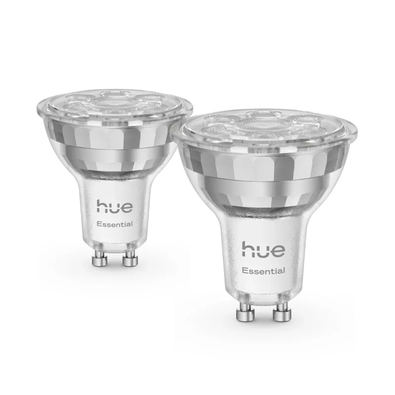 Philips Hue White and colour ambience Essential GU10 – faretto smart – 345 lm – 4,7 W – confezione da 2