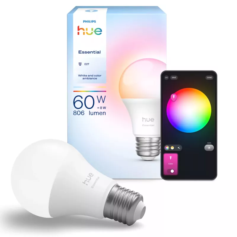 Philips Hue White and colour ambience Essential A60 – lampadina smart E27 – 806 lm – 8W