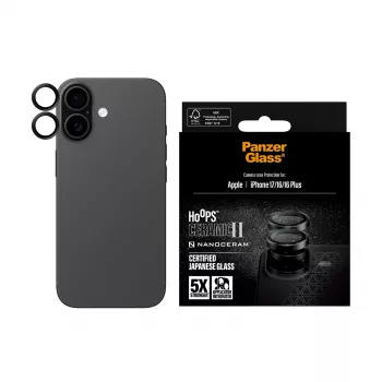 Protezione fotocamera PanzerGlass Hoops Ceramica II per iPhone 17 16 16 Plus antigraffio antiurto
