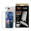 Bundle protezione PanzerGlass CARE 3-in-1 Feature Kick per iPhone Air — vetro temperato, PET, silicone, trasparente