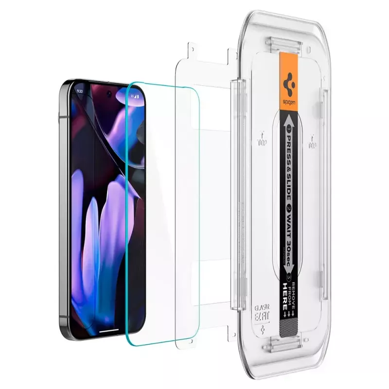 Spigen Glass Screen Protector EZ Fit GLAS.tR sottile per Google Pixel 9 / 9 Pro