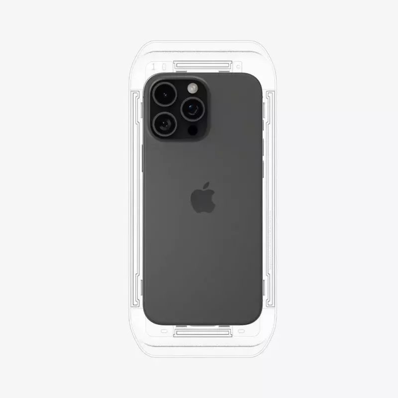 Spigen GLAS.tR EZ Fit Pellicola protettiva in vetro per iPhone 16 Pro Max / 17 Pro Max, confezione da 2, trasparente