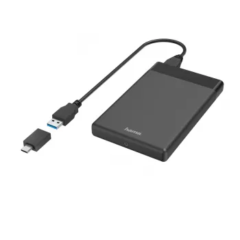 Hama 00200760 Case per HDD/SSD Nero 2.5