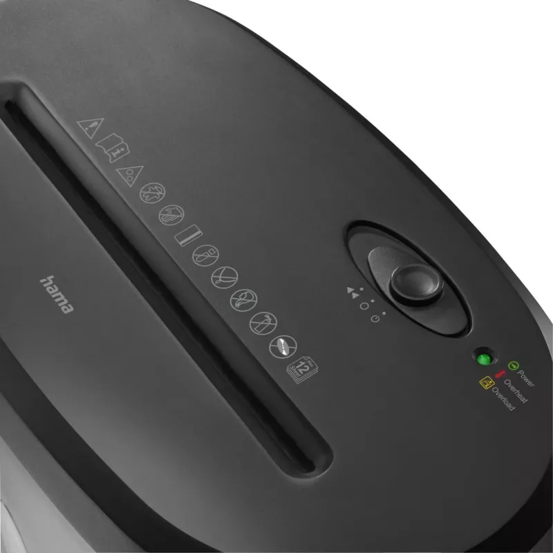 Hama Safe X120 distruggidocumenti taglio incrociato 68 dB 22 cm nero