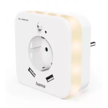 Luce notturna da innesto Hama 00223507 bianco caldo LED 3000K