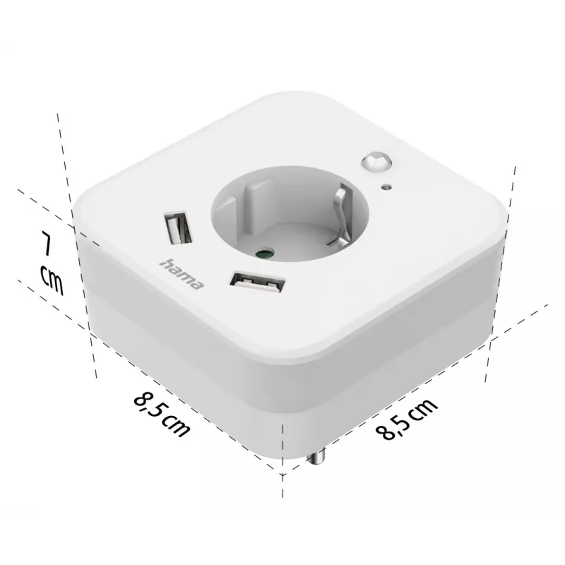 Luce notturna da innesto Hama 00223507 bianco caldo LED 3000K