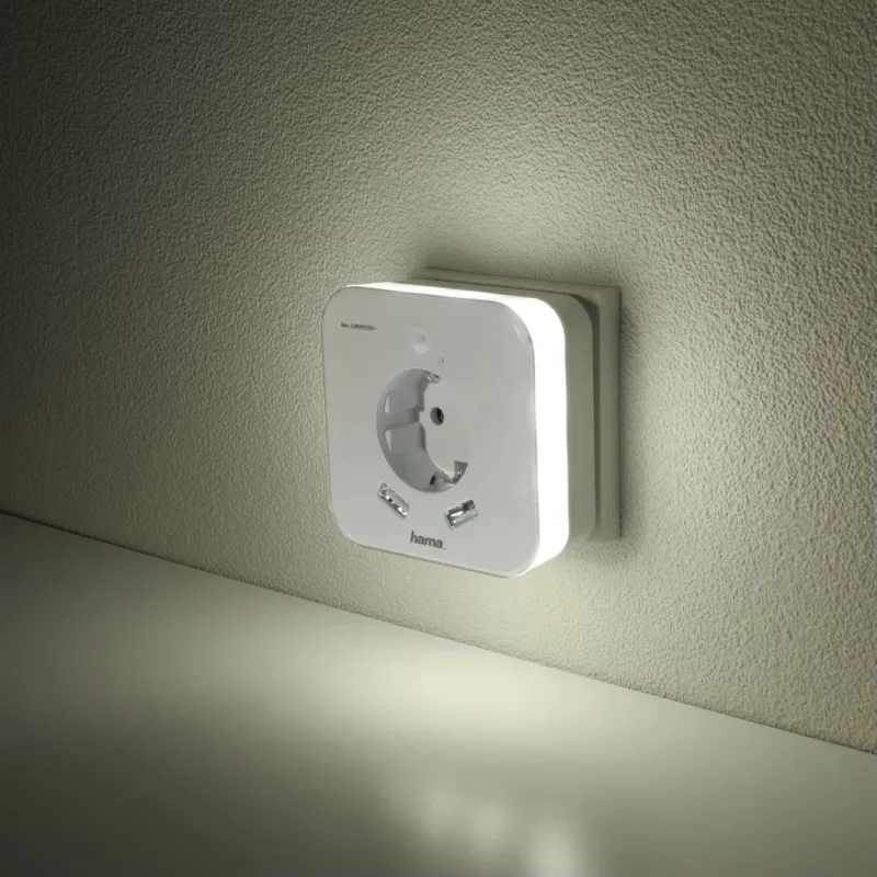 Luce notturna da innesto Hama 00223507 bianco caldo LED 3000K