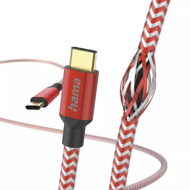 Cavo USB Hama Reflective USB 2.0 1,5 m USB C rosso