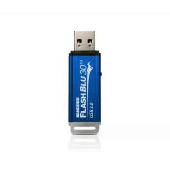 Kanguru FlashBlu30 SuperSpeed USB3.0 64 GB | chiavetta USB sicura | interruttore fisico di protezione scrittura | compatibile Windows 
