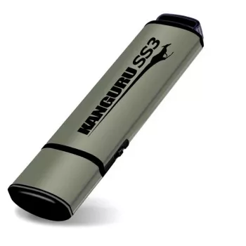 Kanguru SS3™ SuperSpeed USB3.0 64GB |Chiavetta USB sicura| Interruttore fisico di protezione scrittura | Compatibile con Windows 