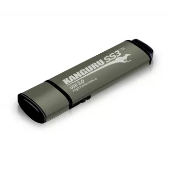 Kanguru SS3™ SuperSpeed USB3.0 64GB |Chiavetta USB sicura| Interruttore fisico di protezione scrittura | Compatibile con Windows 