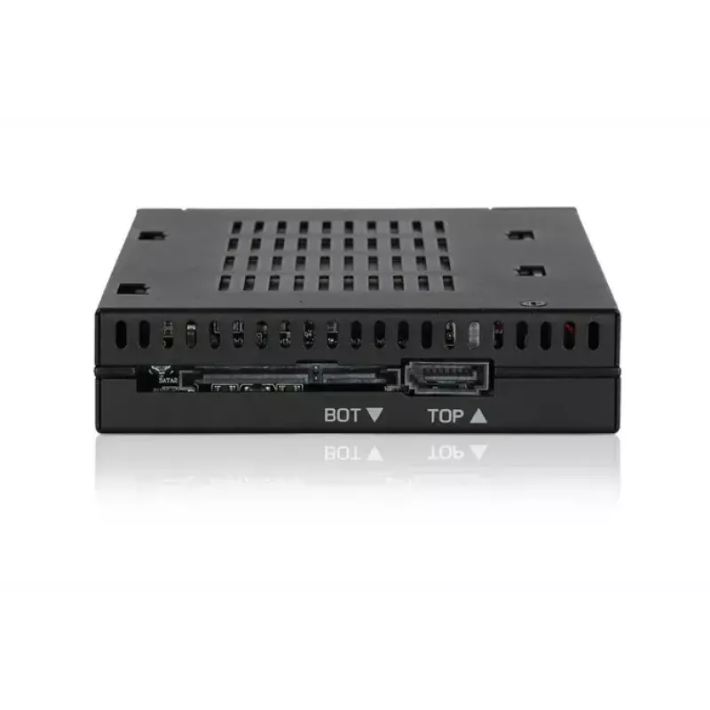 ICY DOCK flexiDOCK MB522SP-B - Case per unità di memoria - 2.5 (6,4 cm) - Nero (MB522SP-B)