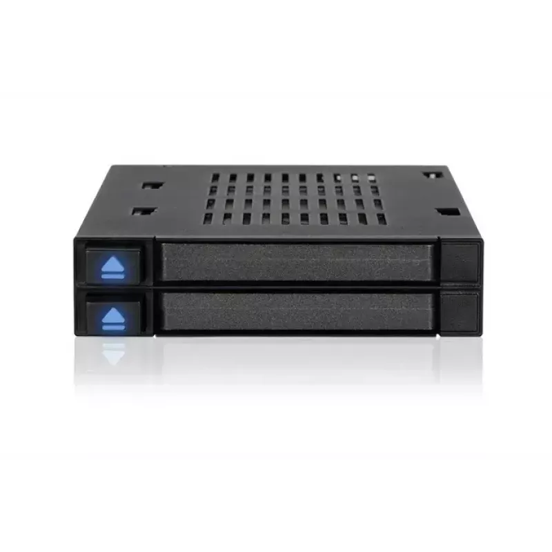 ICY DOCK flexiDOCK MB522SP-B - Case per unità di memoria - 2.5 (6,4 cm) - Nero (MB522SP-B)
