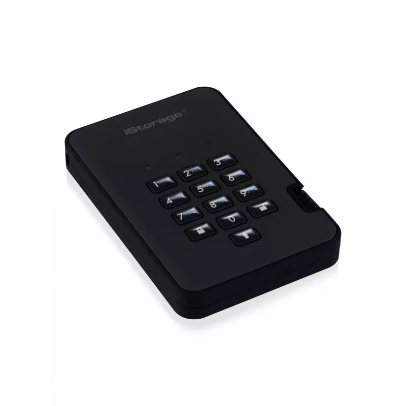 HDD iStorage 2 TB USB 3.2 diskAshur2 Nero IS-DA2-256-2000-B