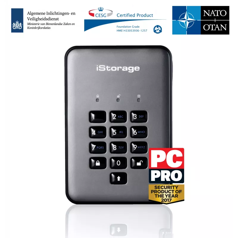 iStorage diskAshur PRO2 1 TB USB 3.2 Disco rigido esterno