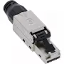 Connettore maschio RJ45 InLine Cat.8.1 2000MHz, assemblabile sul campo, schermato, con ghiera a vite