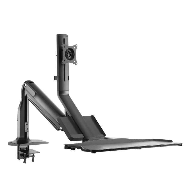 InLine supporto da tavolo per workstation con lift, orientabile, fino a 81 cm (32