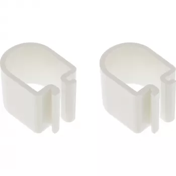Fermacavi InLine 23181D per aste di montaggio da tavolo, set da 2, bianco