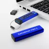 iStorage datAshur PRO+C 128GB | certificato FIPS 140-3 Level 3 | unità USB Type-C sicura | crittografia hardware AES-XTS 256 bit | protetta da PIN | adattatore Type-C-a-A incluso
