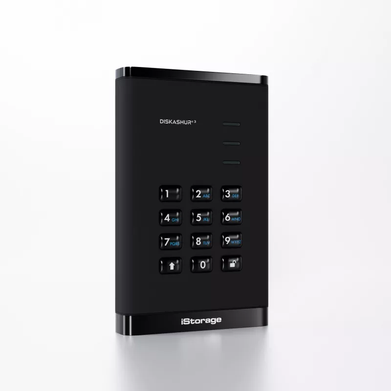 HDD iStorage 1TB USB 3.2 Gen 1 diskAshur3 nero