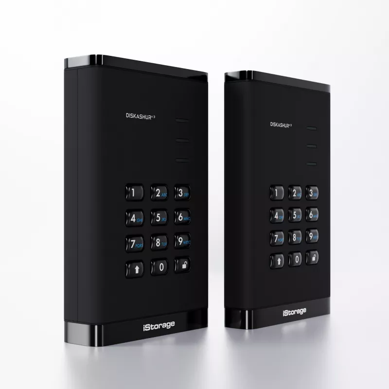 HDD iStorage 1TB USB 3.2 Gen 1 diskAshur3 nero