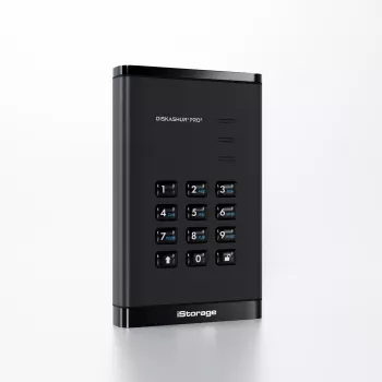 iStorage diskAshur PRO³ SSD 1 TB | SSD portatile sicura | conforme FIPS 140-3 Level 3 | crittografia hardware AES-XTS 256 bit | protetta da PIN | indipendente da sistema operativo e piattaforma | conforme GDPR, TAA | protezione da attacchi brute-force | resistente a polvere e acqua