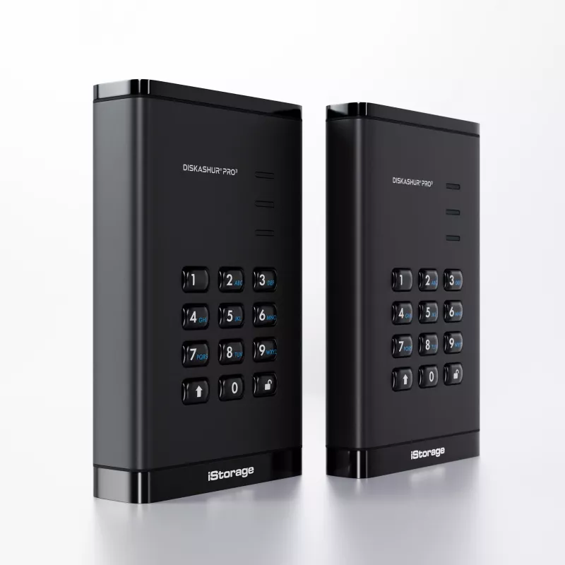SSD iStorage 4 TB 2,5 pollici USB Type-A USB Type-C IS-DAP3-256-SSD-4000-F