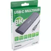 InLine hub multiplo USB-C 8-in-1, HDMI, DP, USB 3.2, PD 3.0 100W, MST