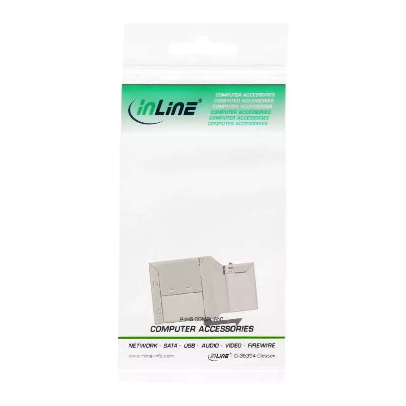 InLine modulo keystone RJ45 femmina-femmina SNAP-In Cat.6A STP