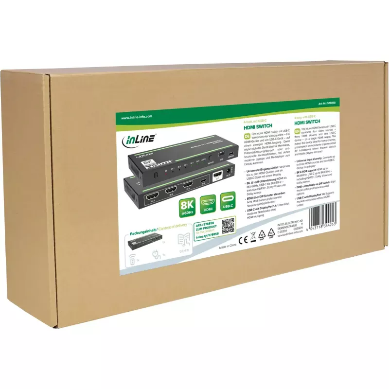 InLine 57885B switch video HDMI