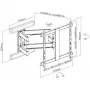 InLine supporto a parete in alluminio premium per TV a schermo piatto 37-80 pollici bianco 70 kg