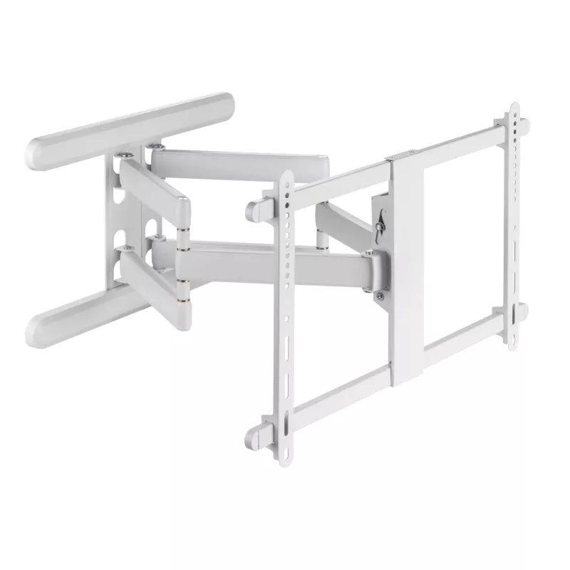 InLine supporto a parete in alluminio premium per TV a schermo piatto 37-80 pollici bianco 70 kg