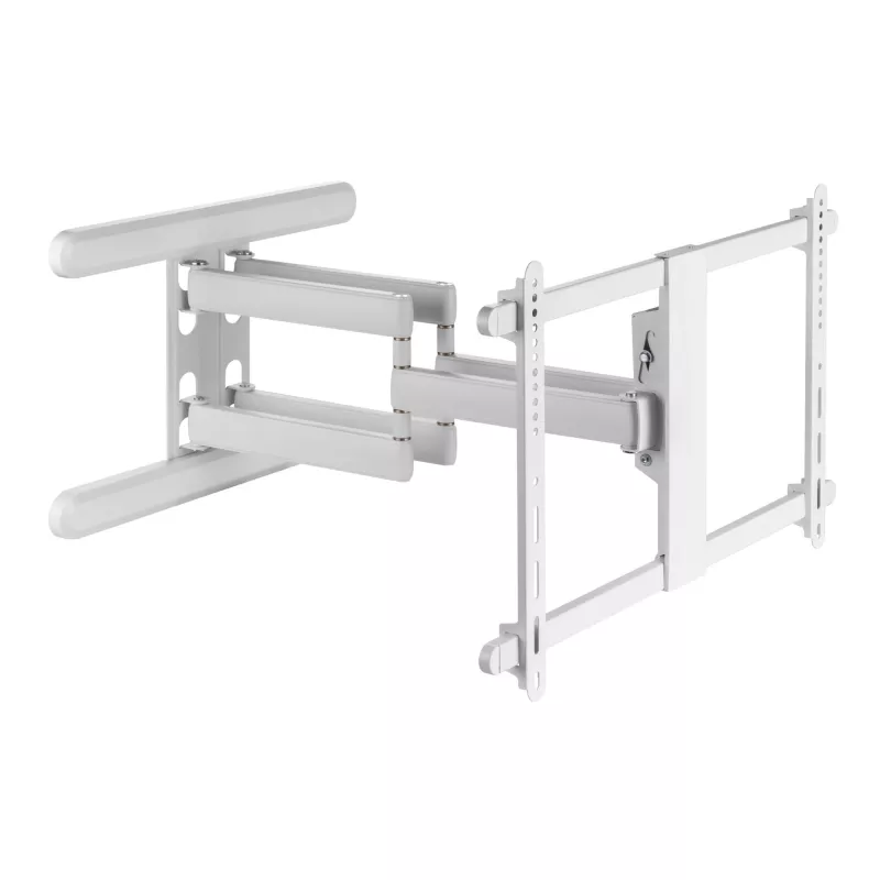 InLine supporto a parete in alluminio premium per TV a schermo piatto 37-80 pollici bianco 70 kg