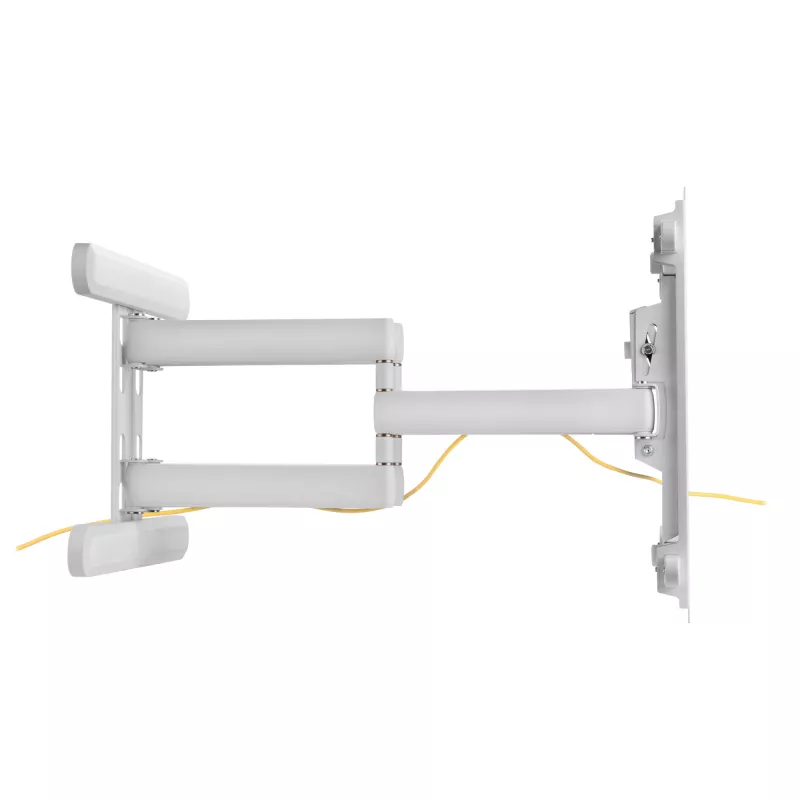 InLine supporto a parete in alluminio premium per TV a schermo piatto 37-80 pollici bianco 70 kg