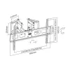 InLine supporto a parete ad angolo per TFT / LED / Plasma da 37 pollici a 63 pollici fino a 60 kg