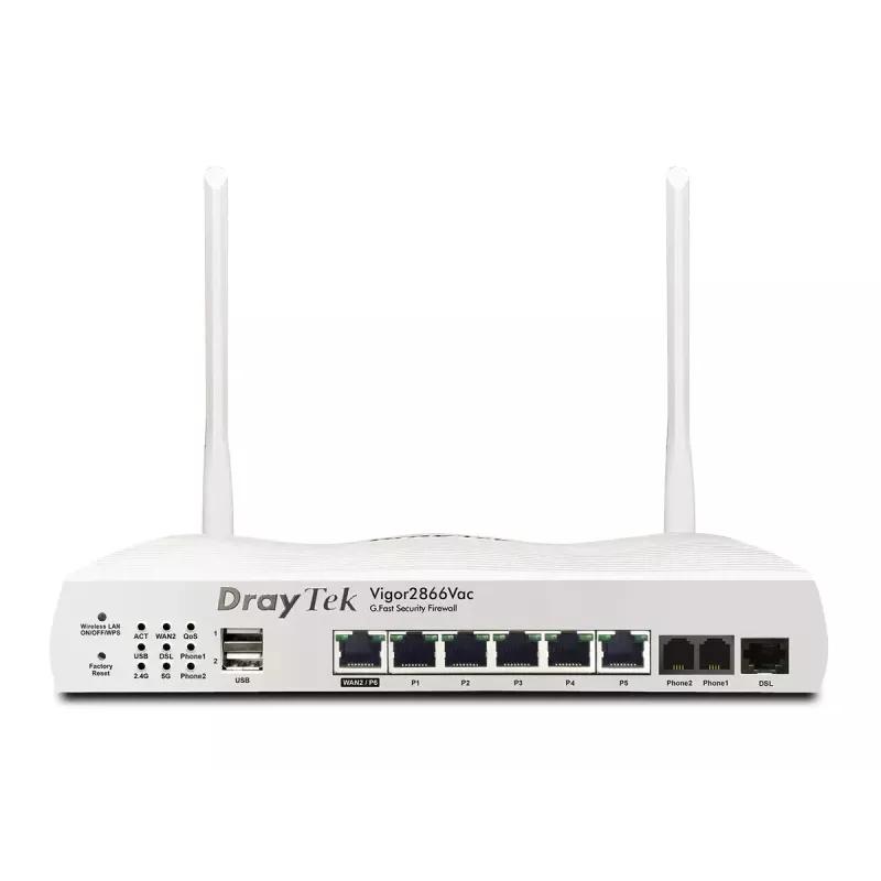 Router da tavolo DrayTek Vigor 2866AX dual-band Wi-Fi 6