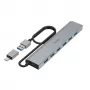 Hama 00200137 hub interfacce USB 3.2 Gen 1 (3.1 Gen 1) Type-A + Type-C 5000 Mbit/s antracite
