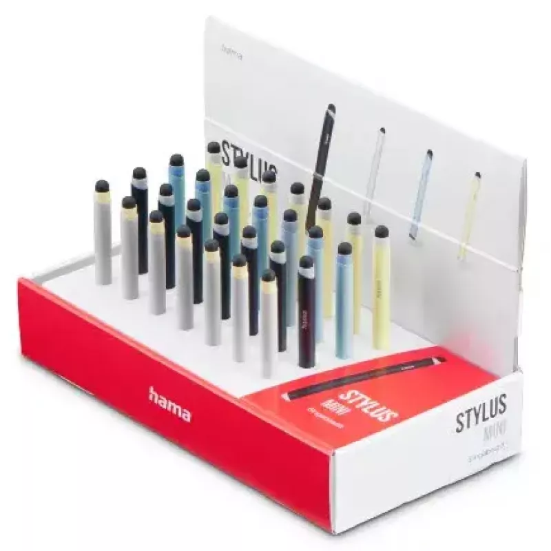 Hama mini stylus pen blu scuro azzurro argento giallo 95 mm