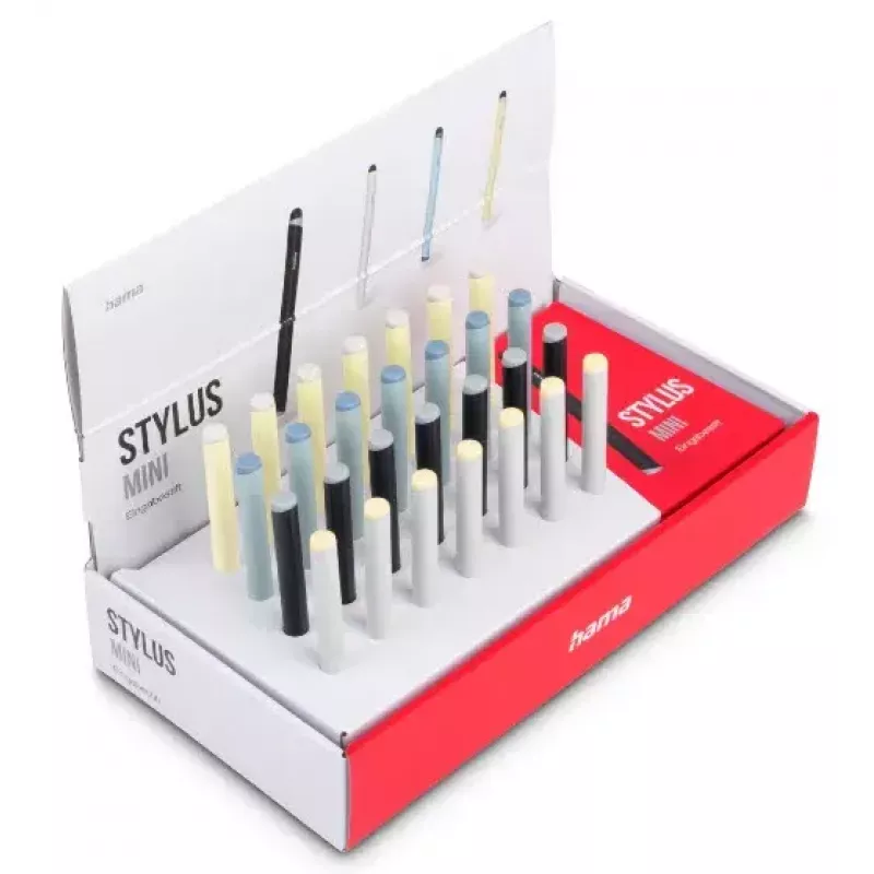 Hama mini stylus pen blu scuro azzurro argento giallo 95 mm