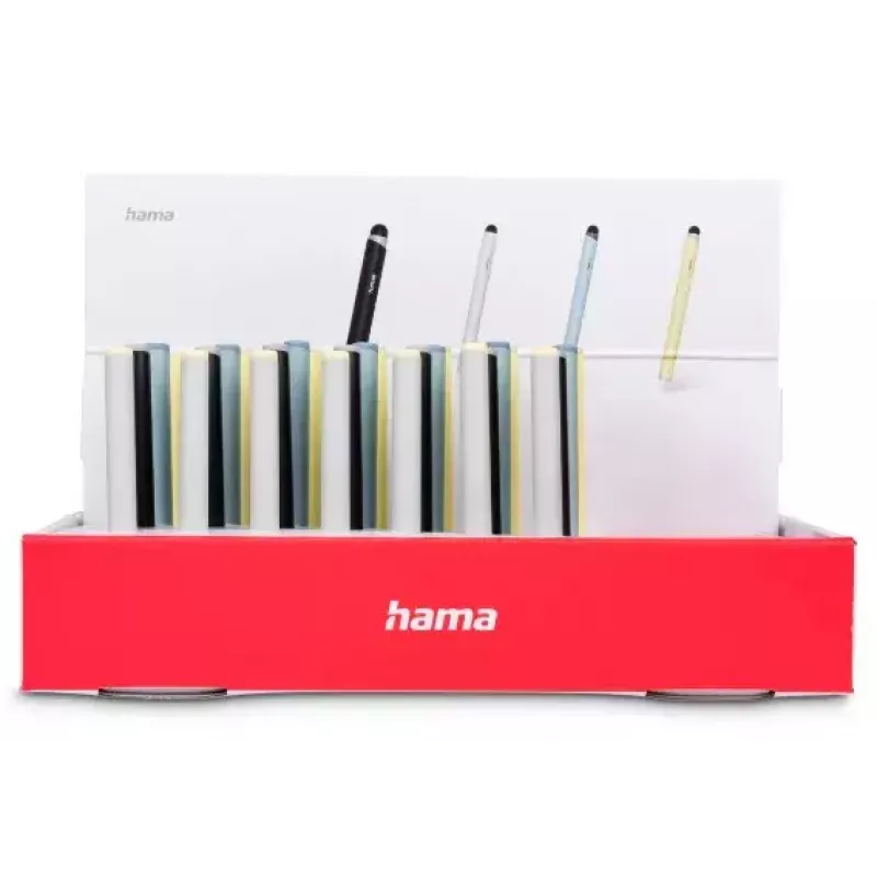 Hama mini stylus pen blu scuro azzurro argento giallo 95 mm